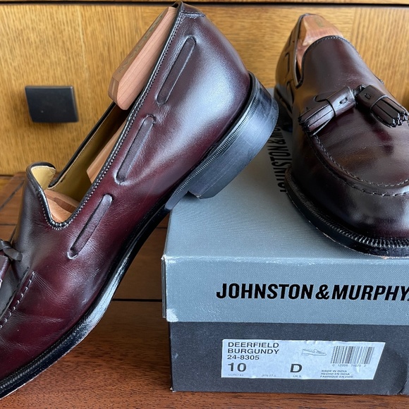 Johnston & Murphy, 10D, Deerfield Burgundy, Aristocrat main image 15